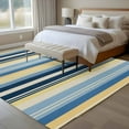 thumbnail image 4 of 5'x8' Area Rugs, Blue Yellow Striped Indoor Outdoor Area Rug for Living Room Bedroom, Farmhouse Stripes Vintage Washable Bathroom Rugs Kitchen Floor Carpet Mats Home Decor Aesthetic, 4 of 8