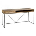 thumbnail image 1 of Moe's Home Collection Colvin Bureau d'Écriture en Bois avec Base en Fer Naturel, 1 of 6