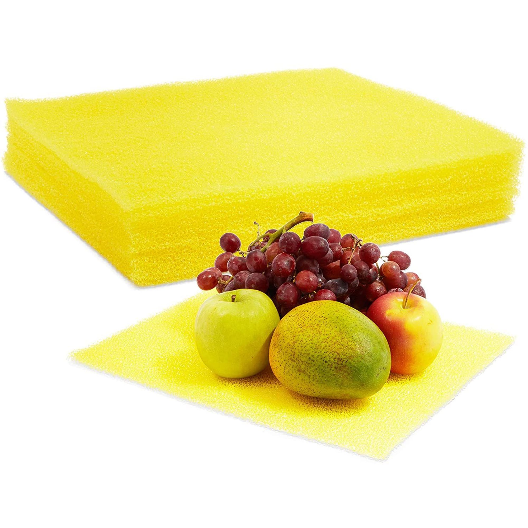 12Pack Fruit & Veggie Life Extender Shelf Liners Mats Foam Pads for