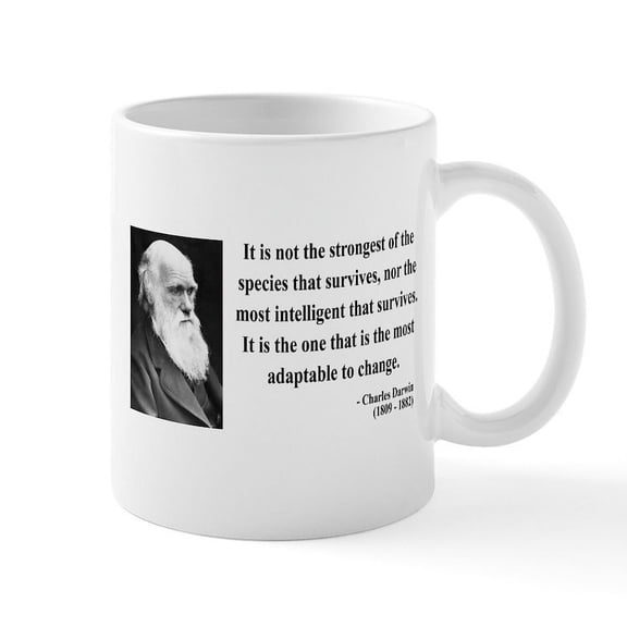 CafePress - Charles Darwin 6 Mug - 11 oz Ceramic Mug - Novelty Coffee Tea Cup