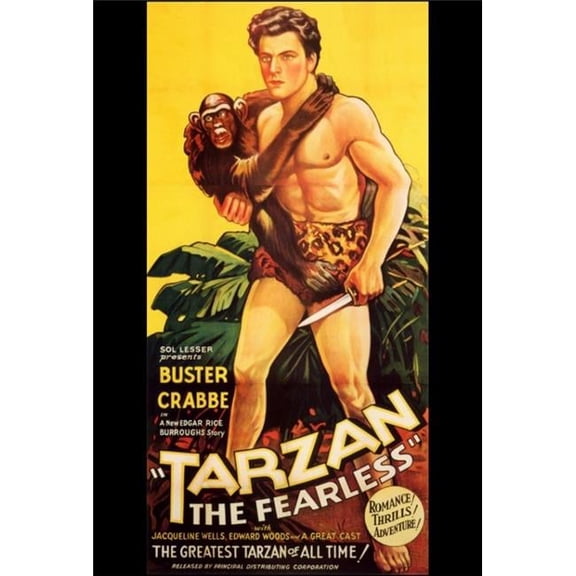 Posterazzi Tarzan the Fearless Movie Poster 27 x 40 in.