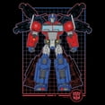 thumbnail image 2 of Women's Transformers Optimus Prime Grid Graphic T-Shirt, 2 of 4
