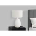 thumbnail image 3 of Lighting, 26"H, Table Lamp, Ivory / Cream Shade, Cream Resin, Contemporary, 3 of 7
