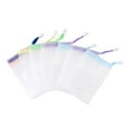 thumbnail image 1 of TIELUTT Set of 7 Soap Bags Soft for Shower Soap Pouch with Drawstring for Foaming Bathroom Organizer over Toilet Towel Rack Wall Mounted Bathroom Storage Organizer Towel Rack for Door Bathroom Towel, 1 of 8