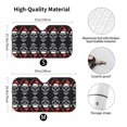 thumbnail image 5 of Yiaed Skull santa hat Print Car Windshield Sunshade Front Auto Car Front Window Sun Shade Foldable Sun Visor Shield Cover Auto Accessories for Sedan SUV Truck-Medium, 5 of 5