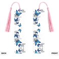 thumbnail image 2 of Kdxio Blue Flying Butterflies Print Metal Tassel Bookmarks,Perfect Gift for Art Lovers and Bookworms Metal Bookmarks for Women, 2 of 8