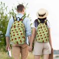 thumbnail image 6 of Lsque Avocado Pattern Canvas Daypack, Durable Backpack, High-quality Versatile Backpack,Vintage Compact Backpack-Medium, 6 of 6