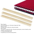 thumbnail image 3 of 100 Pack Double Loop Wire Binding Spines, 100 Sheets Capacity, 34 Loops, 3:1 Pitch, Double Loop Wire for Document, Notebook Making, 3 of 7