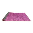 thumbnail image 2 of Ahgly Company Indoor Round Abstract Pink Modern Area Rugs, 3' Round, 2 of 4
