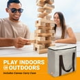 thumbnail image 6 of GoSports Toppling Tower -  Large Wooden Stacking Games - Stacks Up to 3 ft - Natural Wood, 6 of 6