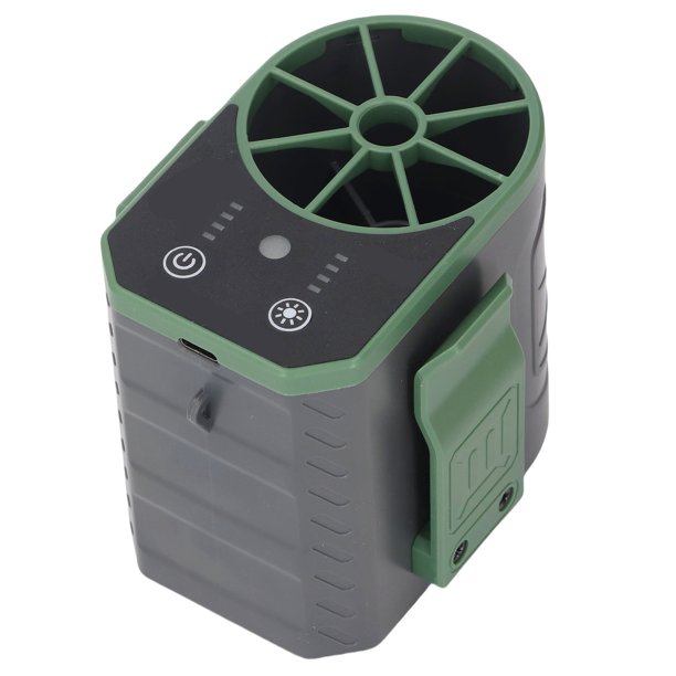 Ventilador Personal De Cuello, Ventilador De Cintura, 4 Velocidades, Ajustable, Recargable Por USB, Portátil, Con Luz LED De Alto Brillo Para Exteriores, Portátil Y Ligero.