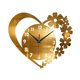 thumbnail image 2 of Reloj de pared Corazón de Amor, Estética Sencilla y Moderna, Reloj Decorativo de Acrílico para Oro, 2 of 9
