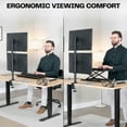 thumbnail image 5 of VIVO Dual Computer Monitor Desk Mount Stand, Vertical Array, 2 Screens up to 34", 5 of 9