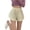 Beige, variant on ROHUUQUE Women's Pajama Shorts Cotton Blend Drawstring High Waist Solid Loose Casual Sleep Bottoms Lounge Vacation Home Shorts