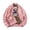Pink, variant on Maoxin Jackets for Men Solid Color Casual Loose Fitting Long Sleeved Hooded Baseball Uniform Jacket Long Sleeve Hoodless Casual Outwear Jackets Black S