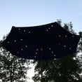 thumbnail image 6 of Sunnydaze 96" Navy Blue Solid Octagon Market Umbrella with Solar-Powered LEDs, 6 of 14