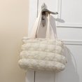 thumbnail image 3 of Bolso de mano de moda de Corea del Sur con diseño de nube y rombos para mujer, bolso de mano de gran capacidad para ir al trabajo o al trabajo, 3 of 6