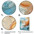 thumbnail image 3 of Designart "Beach Photo Oceanic flow VIII" Nautical & Beach Floater Framed Wall Decor, 3 of 7