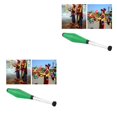 thumbnail image 1 of Soidarity Palos Malabares Palos Prendedores Comedia Jugando Juguete Principiante Payaso Verde Verde 2piezas, 1 of 1