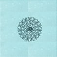 thumbnail image 1 of Ahgly Company Tapis de Zone Carré Électrique Bleu Lavable en Machine, 7 Pieds Carré, 1 of 7