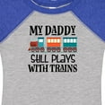 thumbnail image 4 of Inktastic Daddy Still Plays with Trains Boys or Girls Baby Bodysuit, 4 of 5
