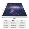 thumbnail image 3 of Fuzoiu Planets Stars And Galaxies1 Print Ultra-Soft Micro Fleece Blanket,All Seasons Flannel Throw, Lightweight Blanket for Bed, Sofa, Couch, Movie Night, Camping, and Travel-80"x60", 3 of 7