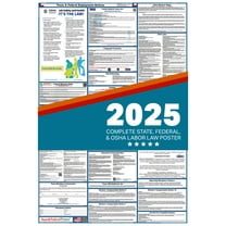 Texas State and Federal Labor Law Poster 2025 , All In One | English-Paper