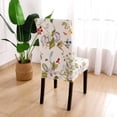 thumbnail image 3 of Dining Room Chair Covers 6 Pack, Stretch Spandex Kitchen Chair Covers Removable Washable Parsons Chair Slipcovers Protectors Covers for Dining Room, Party (6Pcs, FlowerH), 3 of 6