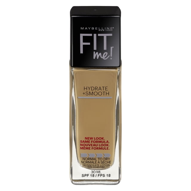 Maybelline New York Fit Me®, Hydrate + Smooth Liquid Foundation, 30 ML