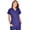 Grape, variant on Mini Marilyn Women's 4-Way Stretch V-Neck 3 Pocket Scrub Top