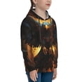 thumbnail image 3 of Rateoe Cool Black Eagle Pattern Boys Hoodie, Youth Pullover Hooded Sweatshirt, Kangaroo Pocket Hoodie for Kids-Medium, 3 of 6