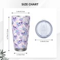 thumbnail image 4 of Goofa white Skull crystal flower for 20 oz Skinny Tumbler Stainless Steel Coffee Mug Slim Vacuum Insulated Travel Cup Car Cup-Without Straw, 4 of 8