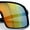 Black - Orange Mirror, variant on Boys Kids Size Color Mirror Large Shield Sport MTB Plastic Sunglasses Blue - Orange Mirror