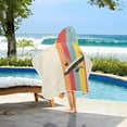 thumbnail image 3 of Yayeee Kids Hooded Towels Toddler Soft Absorbent Beach Bathing Wrap 50" x 23.5", Colorful Plane, 3 of 5