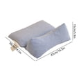 thumbnail image 3 of Buckwheat Hull Neck Support Pillow Set Removable Washable Triangular Pillow for Office Naps Lower Back Support and Home Sleep, 3 of 6