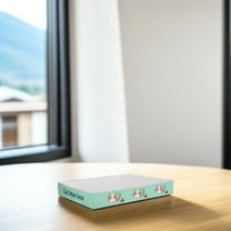 MEIBUTYUP Light Green Disposable Cat Litter Box with Semi-Enclosed Design for Easy Cleaning and at Home