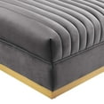thumbnail image 3 of Sanguine Channel Tufted Performance Velvet Modular Sectional Sofa Ottoman, 3 of 6