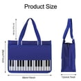 thumbnail image 2 of Bolso de hombro de nailon impermeable con estampado de teclas de piano, 2 of 7