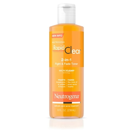 Neutrogena Rapid Clear 2-In-1 Fight & Fade Acne Toner, 8 Fl. Oz.