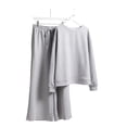 thumbnail image 2 of UKAP Ladies Tracksuit Set Solid Color Sweatsuits Pocket Jogger Sets Casual Fitness Two Piece Outfit Grey S, 2 of 4