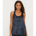 thumbnail image 2 of Women's PJ Harlow Laura Laura Satin Racerback Tank (Navy L), 2 of 4