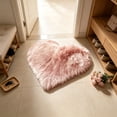 thumbnail image 6 of Byujiro Heart Shaped Fluffy Rug, Soft Plush Bedside Floor Mat for Bedroom Living Room, Non Slip Washable Carpet, 16 x 20 Inches, 6 of 6