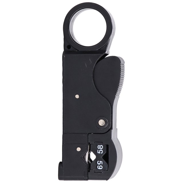 Cable Stripper, Blade Easy Adjustment Wire Stripper Three Blade Design Easy Use For Coaxial Cable RG59 For Coaxial Cable RG58