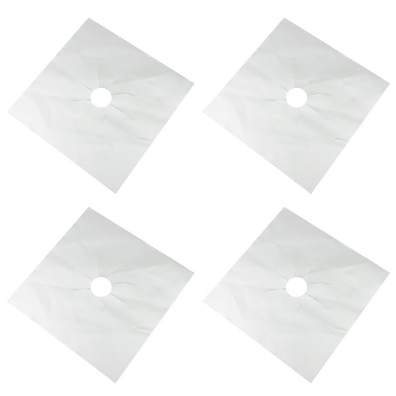 unbranded 4pcs Thickness Gas Stove Burner Liners Pre-Cut Gas Range Protectors Covers