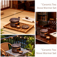 thumbnail image 5 of Ceramic Tea Warmer Set, Essential Oil & Wax Melts Burner, Handmade Multi-Functional Tea Stove, Cedar & Zen Aroma Enhancer for Home Relaxation, 5 of 7