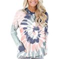thumbnail image 1 of Sudadera con Cuello Redondo,Sudadera con Bolsillos Sudadera con Ajuste Tie Dye Blusas con Bolsillos Sudaderas Tops A Medida para La Perfección, 1 of 6