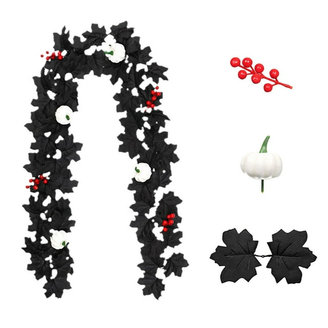 Oimcto Halloween Pumpkin Vines,26-Head Maple Vines - 67,Versatile and Practical Artificial Flower Decoration with Rattan Atmosphere No Need for No Withering Multi Scenario Rattan Artificial Flowers