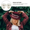 thumbnail image 4 of Weiweiguan 100pcs Pearl Buttons with Screws No Sew Button Clothing Button Instant Button, 4 of 6