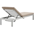 thumbnail image 6 of Modway Shore Outdoor Patio Aluminum Chaise with Cushions in Silver Mocha, 6 of 6