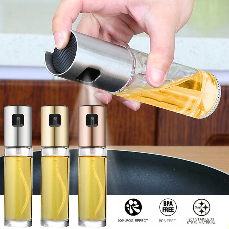 Oil Sprayer Stainless Steel Bottle Kitchen Gadget Cooking BBQ Spray Dispenser